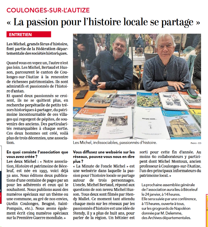 Histoire et Patrimoine de Béceleuf et environs