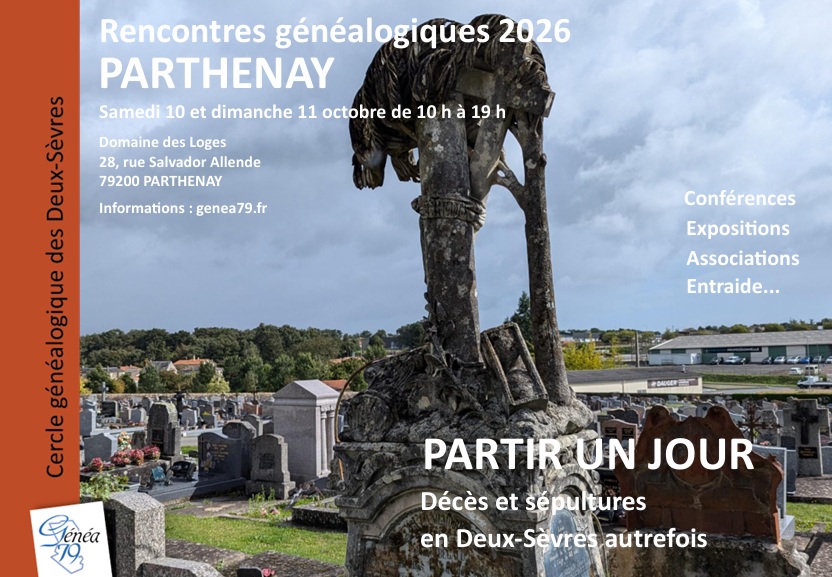 Affiche Rencontres généalogiques 2026